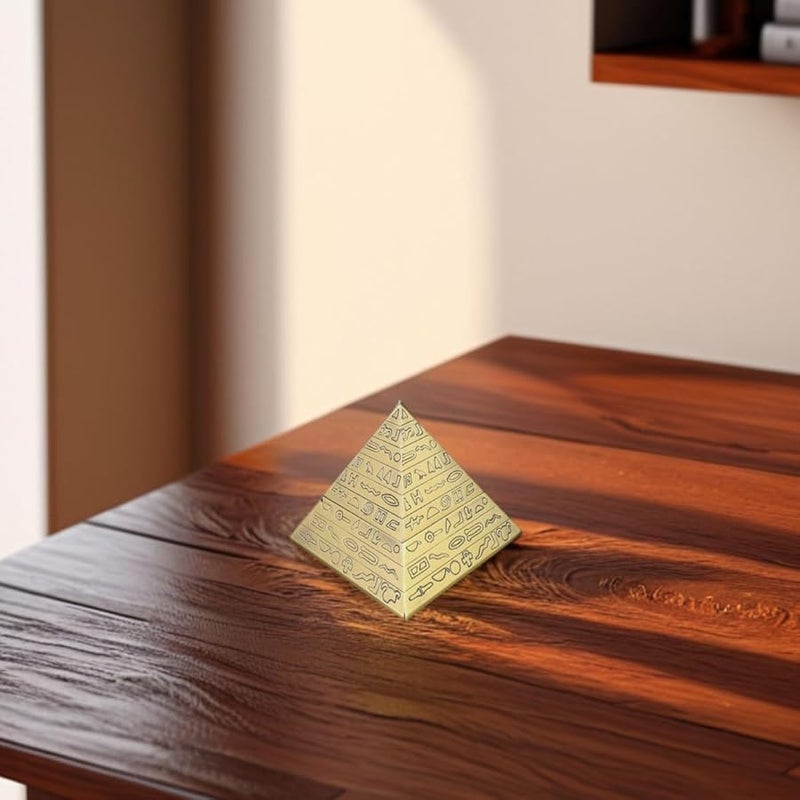 صحن رماد معدني كلاسيكي مقاوم للرياح مع غطاء، صينية سجائر قديمة الطراز لطاولة المكتب، ديكور للمنزل والمكتب - Image 4